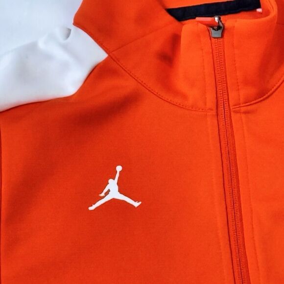 Clemson Tigers Jordan Men’s Sz L Warm Up Jacket Basketball Running Windbreaker - Picture 10 of 16